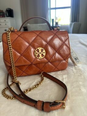 Tory Burch Willa glazed small shoulder bag